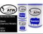 Preview: Mercedes-Benz, Black Diamond Metallic, 025 / 0025: 500ml Lackdose + 500ml Klarlack + 250ml Härter - Set, von ATW Autoteile West.